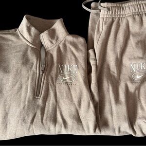 Nike Women’s Tracksuit Set -Light Brown